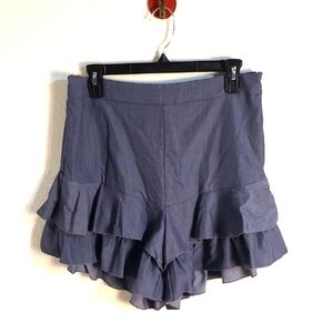 Grace Karin Blue Ruffle Skorts, Size XL